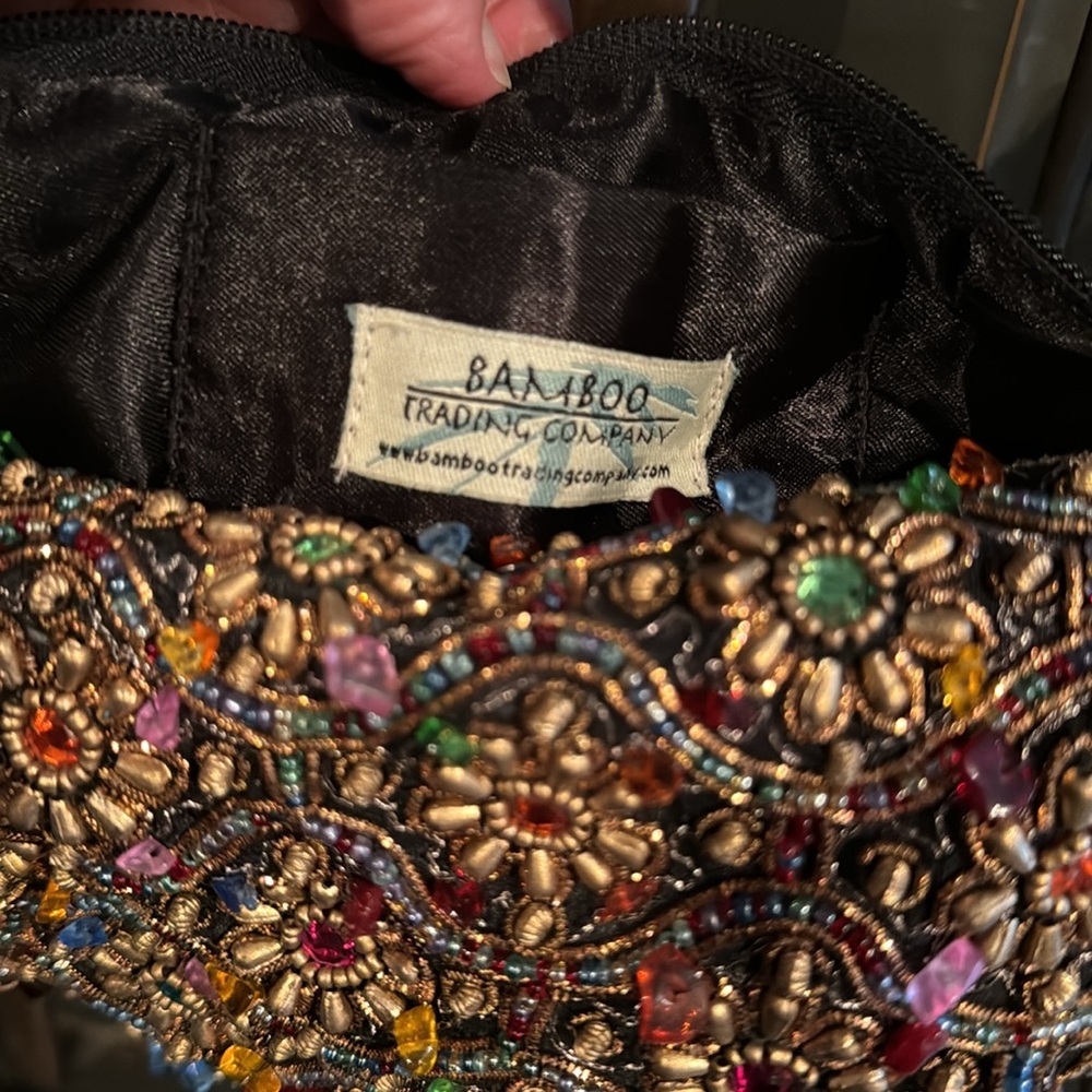 Bamboo Trading Co Taj Mahal Beaded Bag - Picture 5 of 5